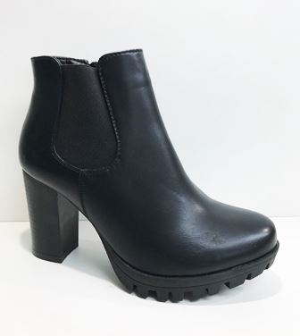 Ghete dama negre toc 10 cm Rodyka
