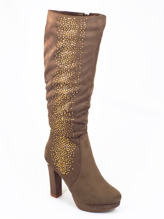 Cizme dama khaki Bianca