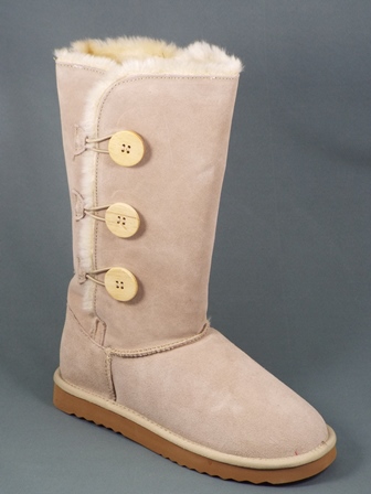 Ghete dama Syona bej piele tip UGG biashoes.ro imagine reduceri