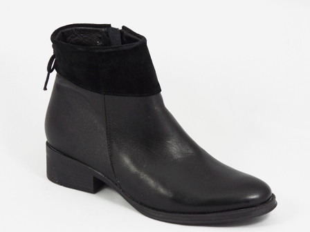 Ghete dama piele negre Nella biashoes.ro imagine reduceri
