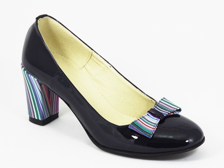 Pantofi dama piele bleumarin Irina biashoes.ro imagine reduceri