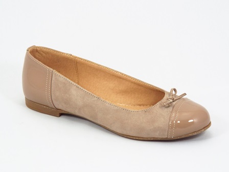 Balerini dama piele bej Sonya biashoes.ro imagine reduceri