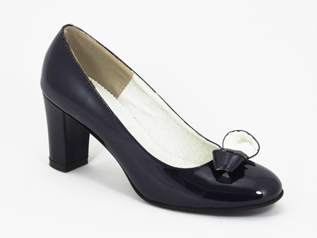 Pantofi dama piele lac bleu Bilka biashoes.ro imagine reduceri