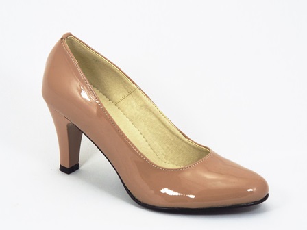 Pantofi dama piele bej lac Inna biashoes.ro imagine reduceri
