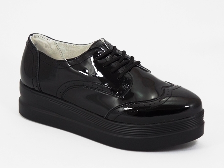 Pantofi dama negri lac Enya ANGEL BLUE F002-81 ALL BLACK-61-33 imagine reduceri
