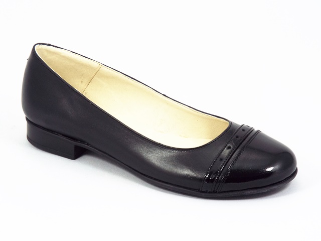 Balerini dama piele negri Lillo biashoes.ro imagine reduceri
