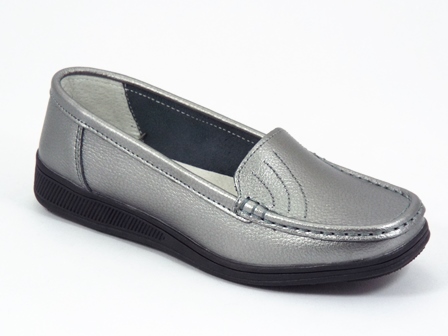 Pantofi dama piele argintii Lyka biashoes.ro imagine reduceri