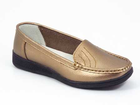 Pantofi dama piele aurii Lyka biashoes.ro imagine reduceri