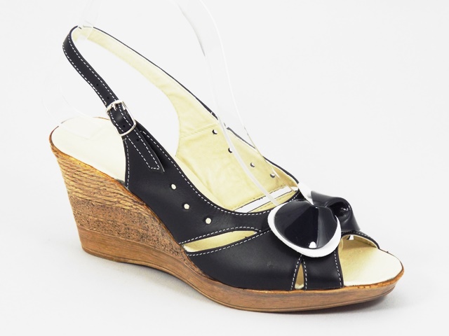 Sandale dama piele bleumarin Janna biashoes.ro imagine reduceri