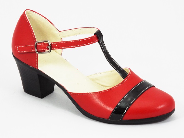 Sandale dama piele rosii Lona biashoes.ro imagine reduceri