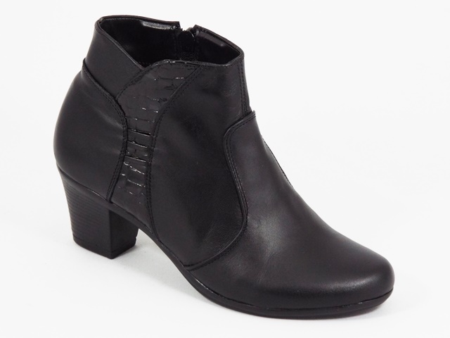 Ghete dama piele negre Dorina biashoes.ro imagine reduceri