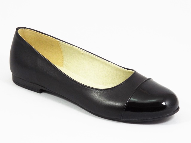 Balerini dama piele negri Sorina biashoes.ro imagine reduceri