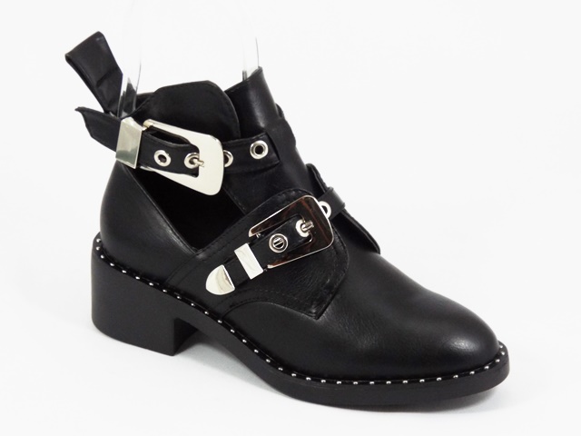Ghete dama negre Serina2 biashoes.ro imagine reduceri