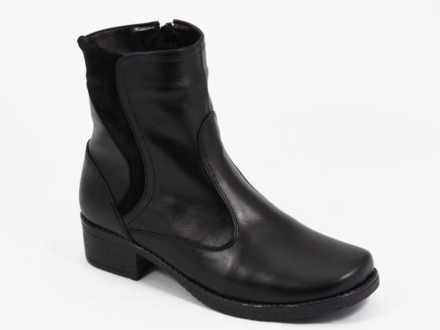 Ghete dama piele negre Antonia biashoes.ro imagine reduceri