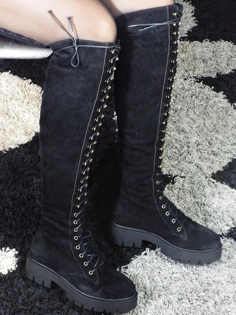 Cizme dama negre Elina biashoes.ro imagine reduceri