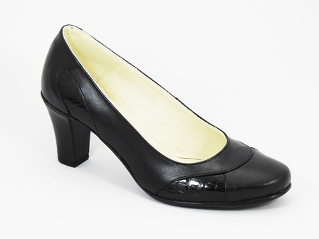 Pantofi dama piele negri Olga biashoes.ro imagine reduceri