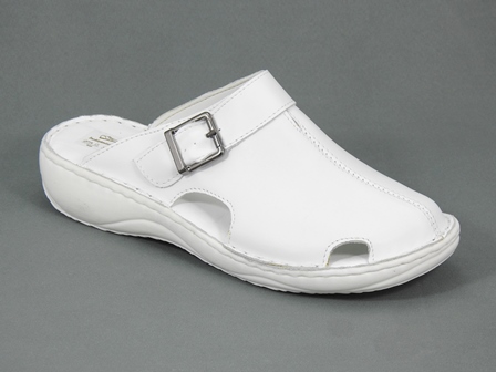 Papuci barbati piele medicinali albi Zoll biashoes.ro imagine reduceri
