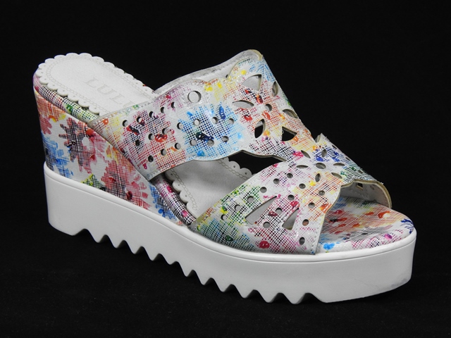 Papuci dama multicolori Ana