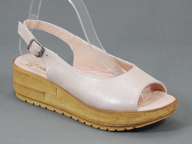 Sandale dama piele roz perlat Janette biashoes.ro imagine reduceri