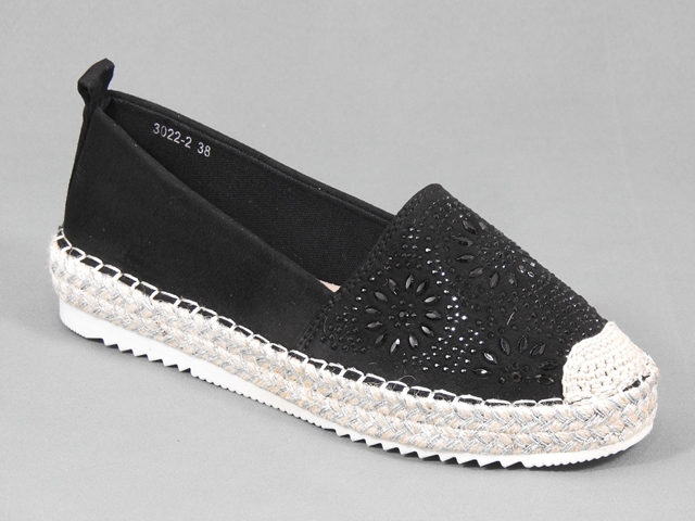 Espadrile dama negre Anita