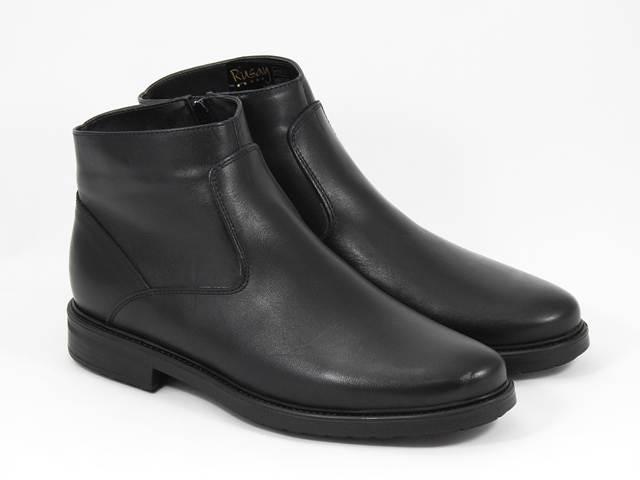 Ghete barbati piele negre Adrian biashoes.ro imagine reduceri