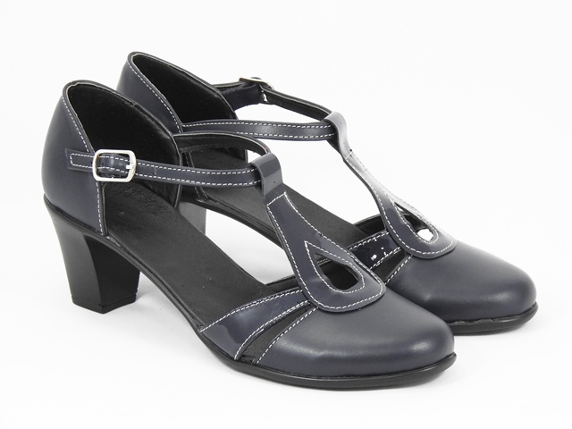 Sandale dama piele bleumarin Alina biashoes.ro imagine reduceri