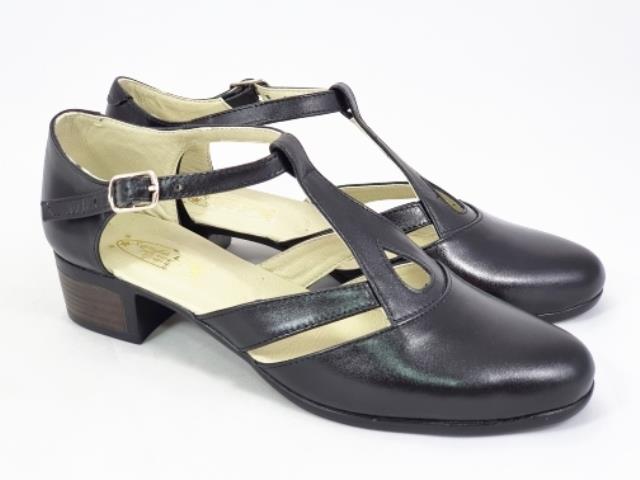 Pantofi dama piele negri Aura biashoes.ro imagine reduceri