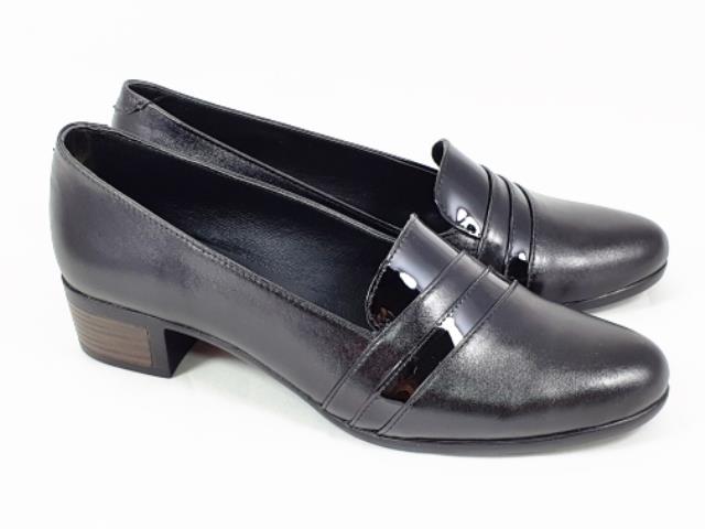 Pantofi dama piele negri Ana biashoes.ro imagine reduceri