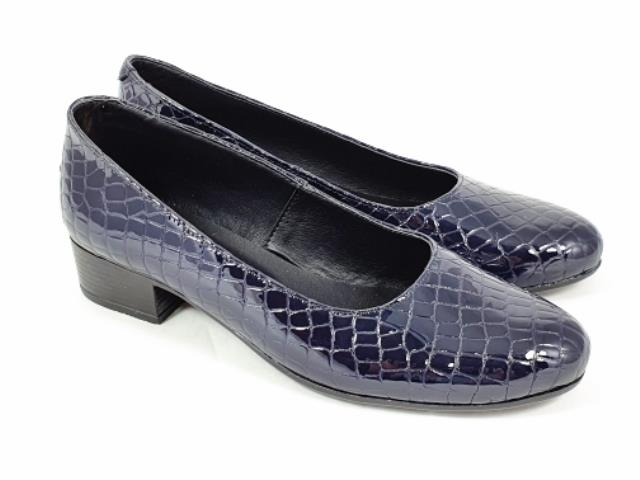 Pantofi dama piele bleumarin lac Sonia biashoes.ro imagine reduceri