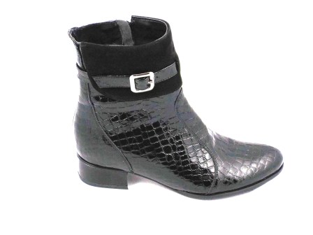 Ghete dama piele negre Madalina biashoes.ro imagine reduceri