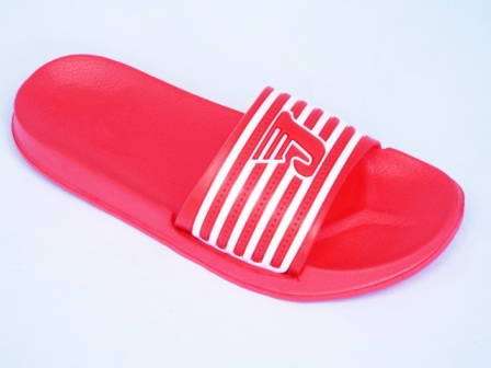 Papuci dama rosii de plaja, material siliconic