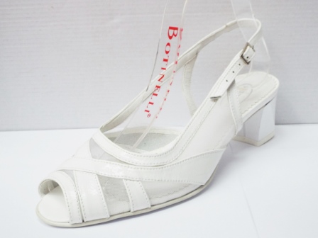 Sandale dama albe din piele naturala , cu plasa biashoes.ro imagine reduceri
