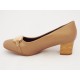 Pantofi dama camel cu toc de 5 cm, (PIAODU 86-86)