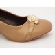 Pantofi dama camel cu toc de 5 cm, (PIAODU 86-86)