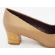 Pantofi dama camel cu toc de 5 cm, (PIAODU 86-86)