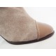 Ghete dama Loxy bej din piele naturala cu toc de 7 cm, (ROMA  GD 542 FERMOAR-36)