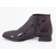 Ghete dama Panteo negre din piele naturala, (ROMA  GD 540 CROCO-95)