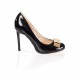 Pantofi dama Anny negri cu toc de 9 cm, (BOTINELLY R-3 BLACK DP-91)