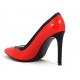 Pantofi dama rosii piele toc 10 cm stiletto Pantelyo, (ROMA PD 01-39)