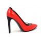 Pantofi dama rosii piele toc 10 cm stiletto Pantelyo, (ROMA PD 01-39)