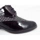 Pantofi dama piele negri lac Flores, (ROMA BULINE-65)