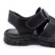 Sandale barbati piele negre Tudor, (RUSAY ION N-17)