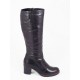 Cizme dama piele negre toc 6 cm Goya, (ROMA NEGRU CZ TOC 6)