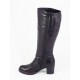 Cizme dama piele negre toc 6 cm Goya, (ROMA NEGRU CZ TOC 6)