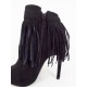 Ghete dama negre toc 11 cm Herra, (BOTINELLI HR 9613 STY BLACK SUEDE)