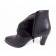 Ghete dama piele negre lac toc 7,5 cm Jenna, (ROMA GD 346-3 NEGRE)