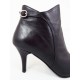 Ghete dama piele negre toc 7 cm Jenny, (ROMA GD 017 NEGRE)