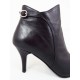 Ghete dama piele negre toc 7 cm Jenny, (ROMA GD 017 NEGRE)