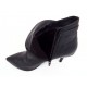 Ghete dama piele negre toc 7 cm Jenny, (ROMA GD 017 NEGRE)