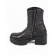 Ghete dama piele negre toc 7 cm Lorri, (ROMA GD XYZ 104 NEGRE)